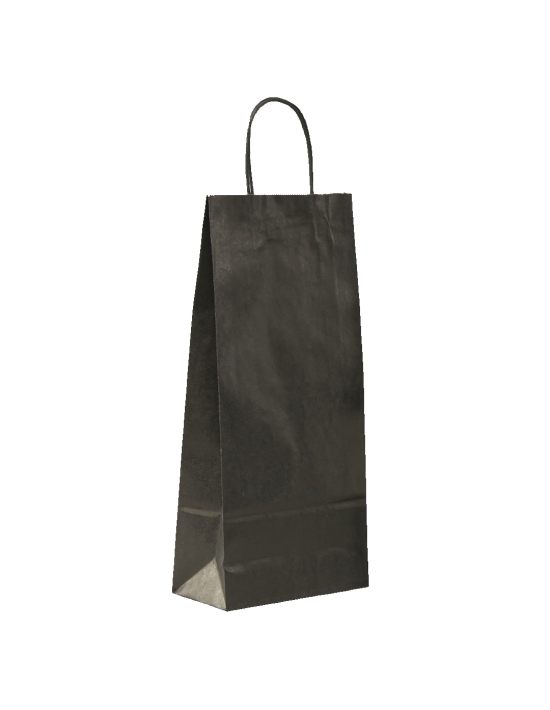 Bolsa de papel kraft Negra 40x18x9 (cm)