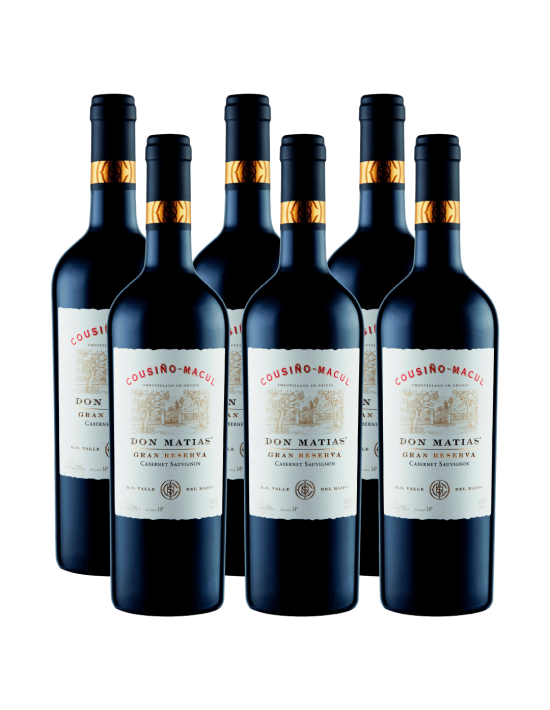 Pack 6 Cabernet Sauvignon Don Matías, viña Cousiño