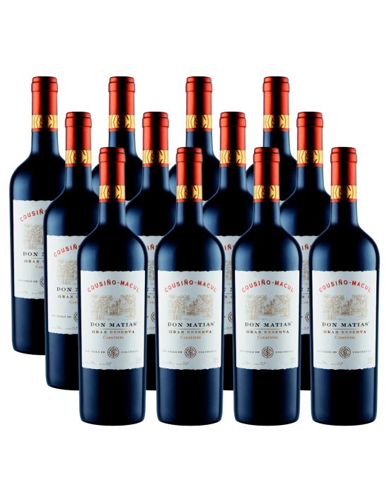 Pack 12 Carmenere don Matías viña Cousiño