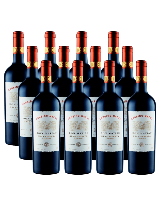 Pack 12 Carmenere don Matías viña Cousiño