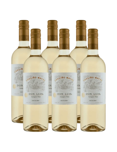 Pack 6 Sauvignon Blanc ,Don Luis, viña Cousiño