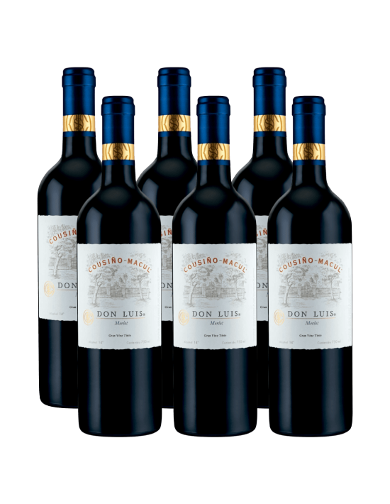 Pack 6 Merlot, Don Luis, Reserva, Cousiño Macul