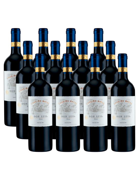 Pack 12 Merlot, Don Luis, Reserva, Cousiño Macul