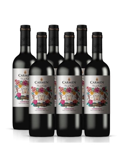 Pack 6 Carmenere Reserva, Frida Kahlo, Viña Carmen