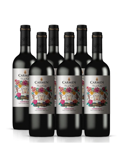 Pack 6 Carmenere Reserva, Frida Kahlo, Viña Carmen