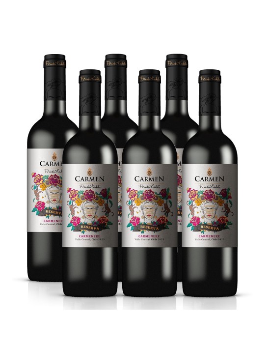 Pack 6 Carmenere Reserva, Frida Kahlo, Viña Carmen