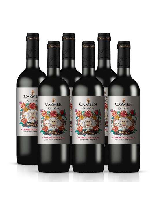 Pack 6 Cabernet Sauvignon Reserva, Frida Kahlo, Viña Carmen