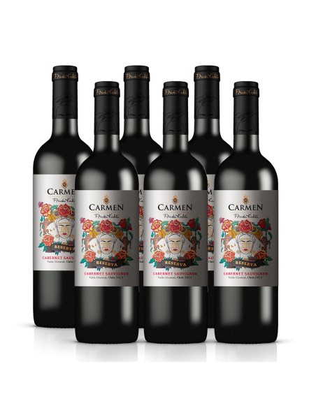 Pack 6 Cabernet Sauvignon Reserva, Frida Kahlo, Viña Carmen