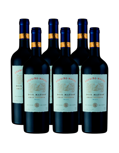 Pack 6 Merlot Don Matías , viña Cousiño