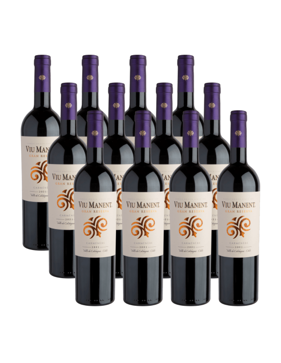 Pack 12 Carmenere, Gran Reserva, viu manent