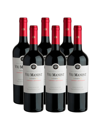 Pack 6 cabernet sauvignon, reserva, viu manent