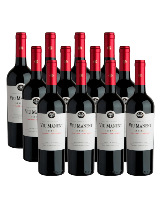 Pack 12 Cabernet Sauvignon, Reserva, Viu Manent