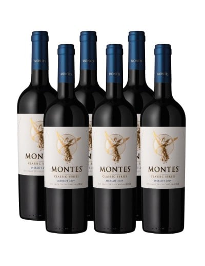 Pack 6 Merlot, Classic series, Reserva, Viña montes