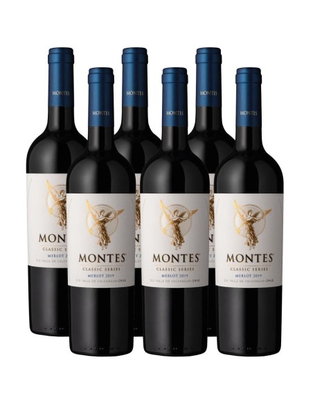 Pack 6 Merlot, Classic series, Reserva, Viña montes