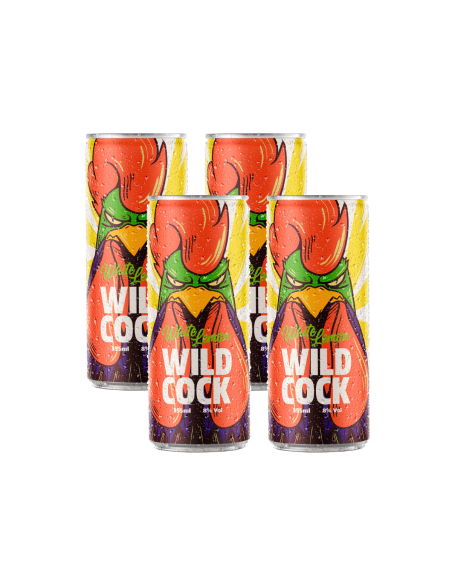 Pack 4 latas WildCock, WhiteLemon