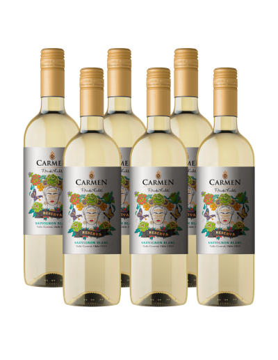Pack 6 Sauvignon Blanc, Reserva, Frida Kahlo, Viña Carmen