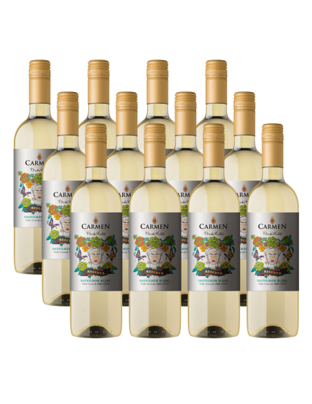Pack 12 Sauvignon Blanc, Reserva, Frida Kahlo, Viña Carmen