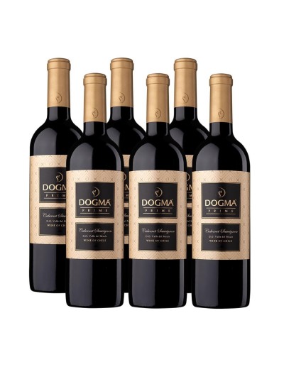 Pack 6 vinos Cabernet Sauvignon, Prime, Dogma, Viña El Aromo, Valle del Maule