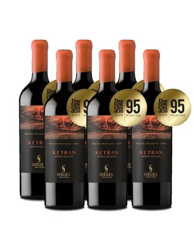 Pack 6 Ensamblaje Syrah Petit Verdot, Super Premium, Ketran, Siegel