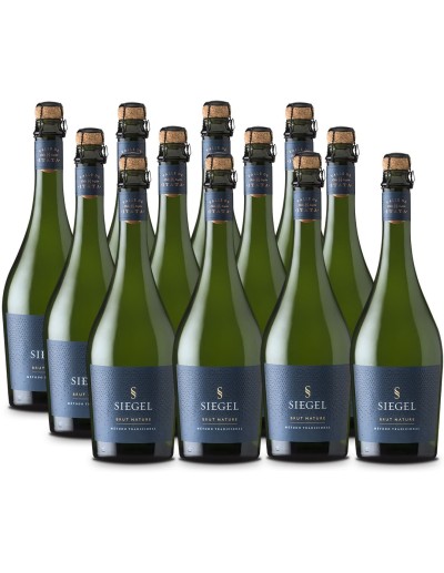 Pack 12 Chardonnay - Pinot Noir, Espumante, Brut Nature, Siegel