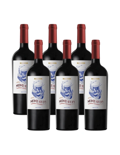 Pack 6 Cabernet Sauvignon, Reserva, Momentos, Chateau los Boldos