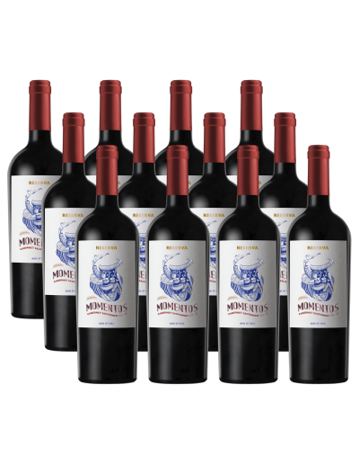 Pack 12 Cabernet Sauvignon, Reserva, Momentos, Chateau los Boldos