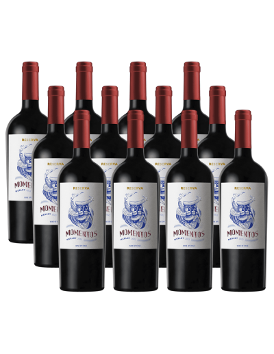 Pack 12 Merlot, Reserva, Momentos. Chateau los boldos