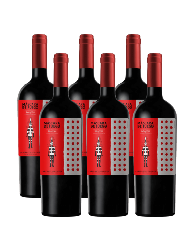Pack 6 Cabernet Sauvignon, Máscara de Fuego, Chateau los boldos