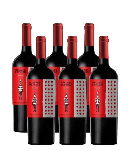 Pack 6 Cabernet Sauvignon, Máscara de Fuego, Chateau los boldos