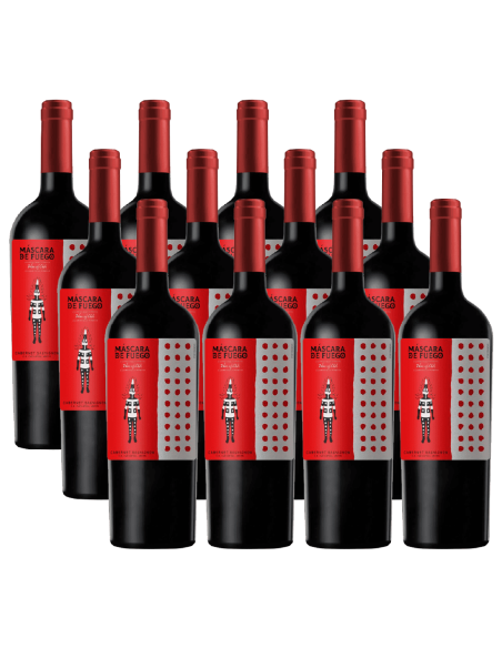 Pack 12 Cabernet Sauvignon, Máscara de Fuego, Chateau los boldos