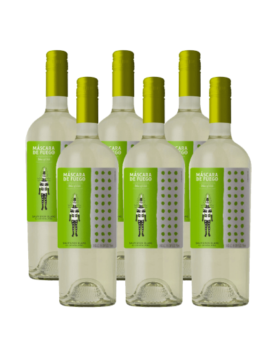 Pack 6 Sauvignon Blanc, Máscara de Fuego, Chateau los boldos