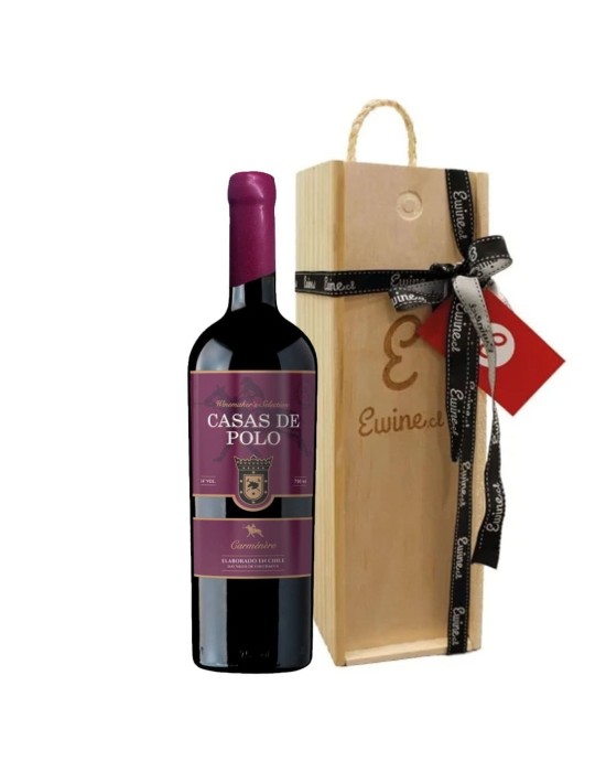 Pack de Regalo Casas de Polo Winemekar Cabernet Sauvignon en Caja de Madera