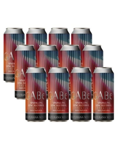 Pack 12 Latas Gabe, Low Alcohol, Premium, Sparkling, Maturana