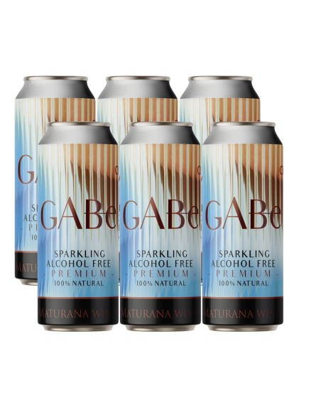 Pack 6 Latas Gabe, Alcohol Free, Premium, Sparkling, Maturana