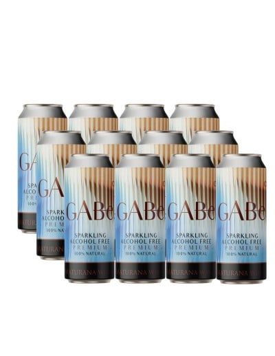 Pack 12 Latas Gabe, Alcohol Free, Premium, Sparkling, Maturana