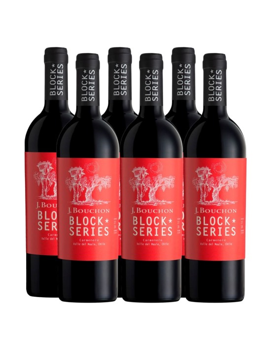 Pack 6 Carmenere, Block series, J.Bouchon