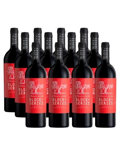 Pack 12 Carmenere, Block series, J.Bouchon