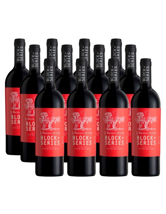 Pack 12 Carmenere, Block series, J.Bouchon