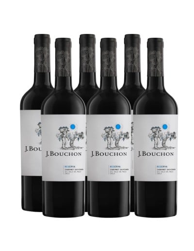 Pack 6 Cabernet sauvignon, reserva, J.Bouchon