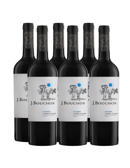 Pack 6 Cabernet sauvignon, reserva, J.Bouchon