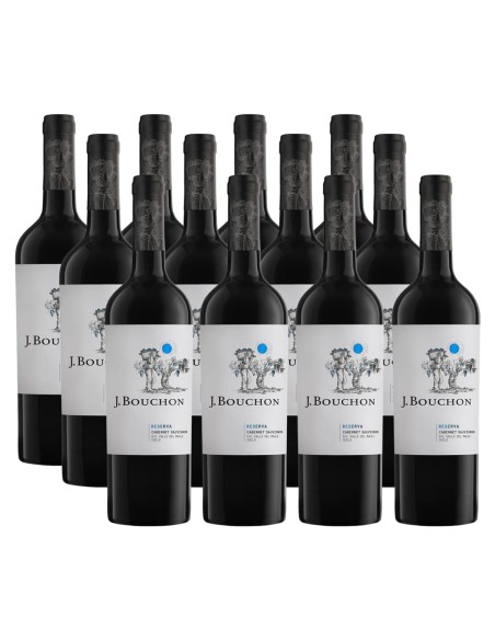 Pack 12 Cabernet sauvignon, reserva, J.Bouchon