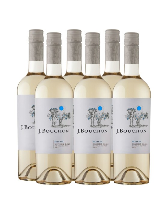 Pack 6 Sauvignon blanc, reserva, J.Bouchon