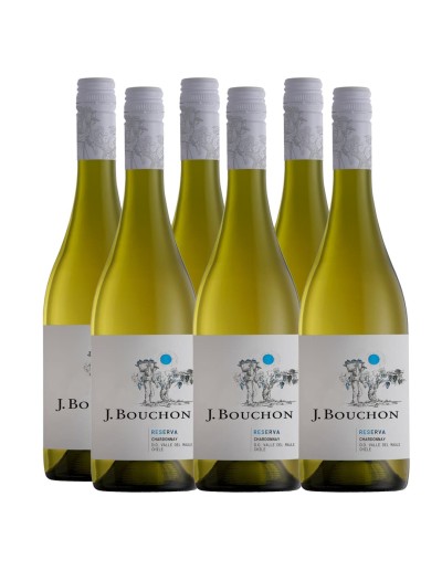 Pack 6 Chardonnay, reserva, J.Bouchon