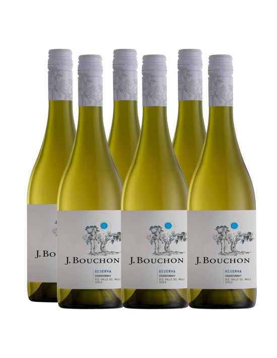 Pack 6 Chardonnay, reserva, J.Bouchon