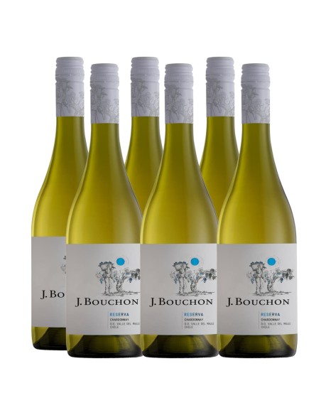 Pack 6 Chardonnay, reserva, J.Bouchon