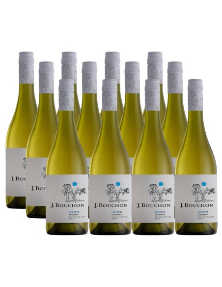 Pack 12 Chardonnay, reserva, J.Bouchon