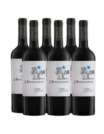 Pack 6 Carmenere / Syrah, reserva, J.Bouchon