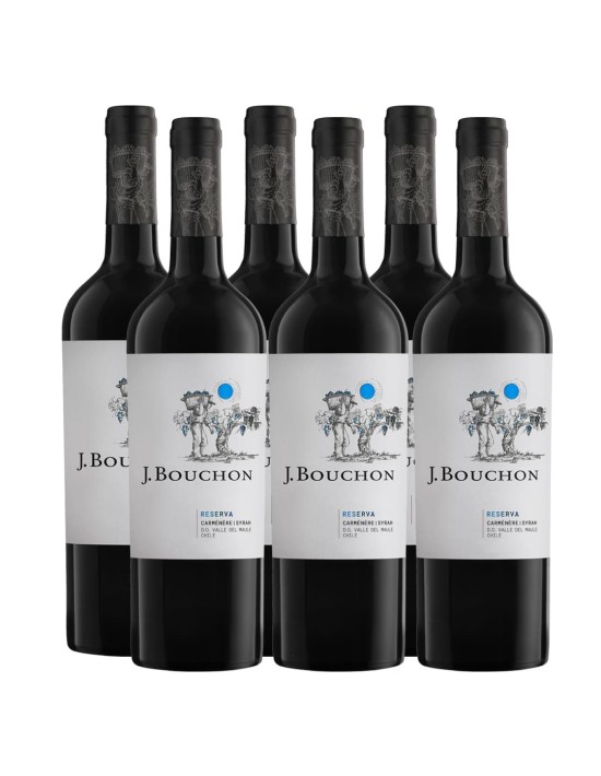Pack 6 Carmenere / Syrah, reserva, J.Bouchon