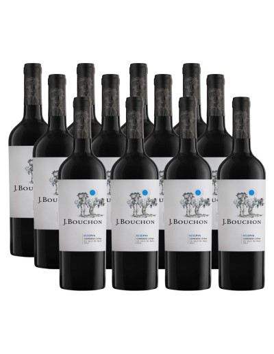Pack 12 Carmenere / Syrah, reserva, J.Bouchon