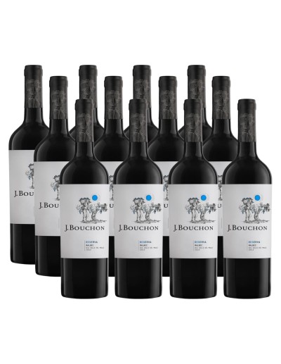 Pack 12 Malbec, reserva, J.Bouchon